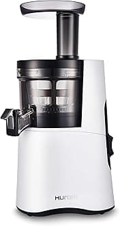 Hurom H-AA Slow Juicer, White | High Yield | Quiet 150 Watt Motor | BPA Free | 500 ml Chamber | Slow Press | Quick & Easy Assembly | Cold Press Masticating Juicer