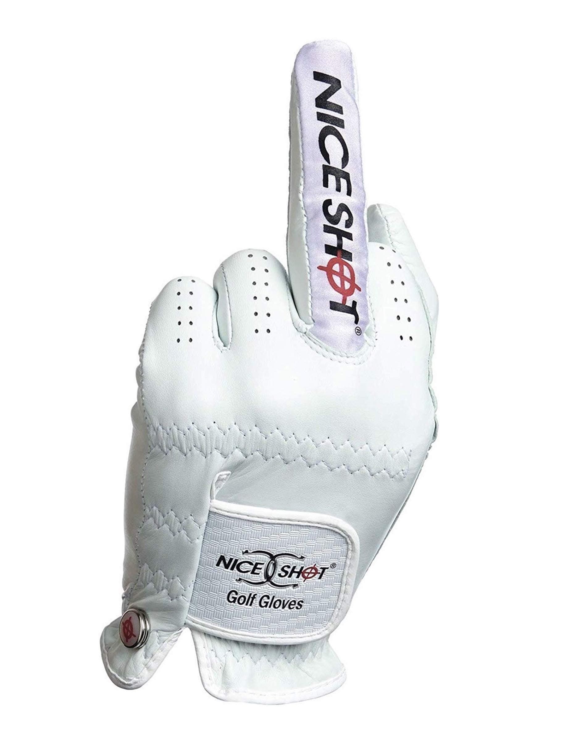 "The Bird Cabretta Leather Golf Glove Men's Left Hand White Large L | Premium & Genuine AAA Cabretta Leather
