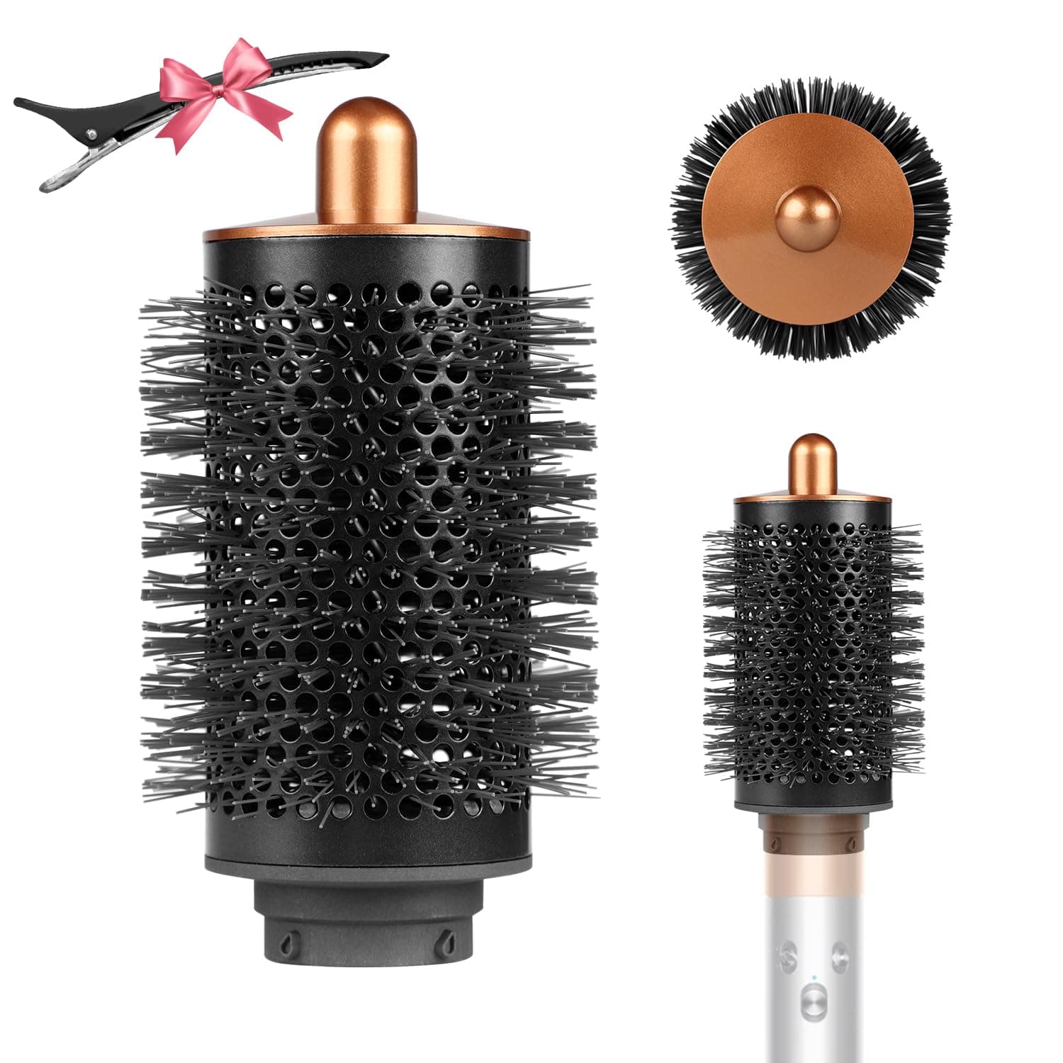 Large Round Volumizing Brush for Dyson Airwrap, Golde