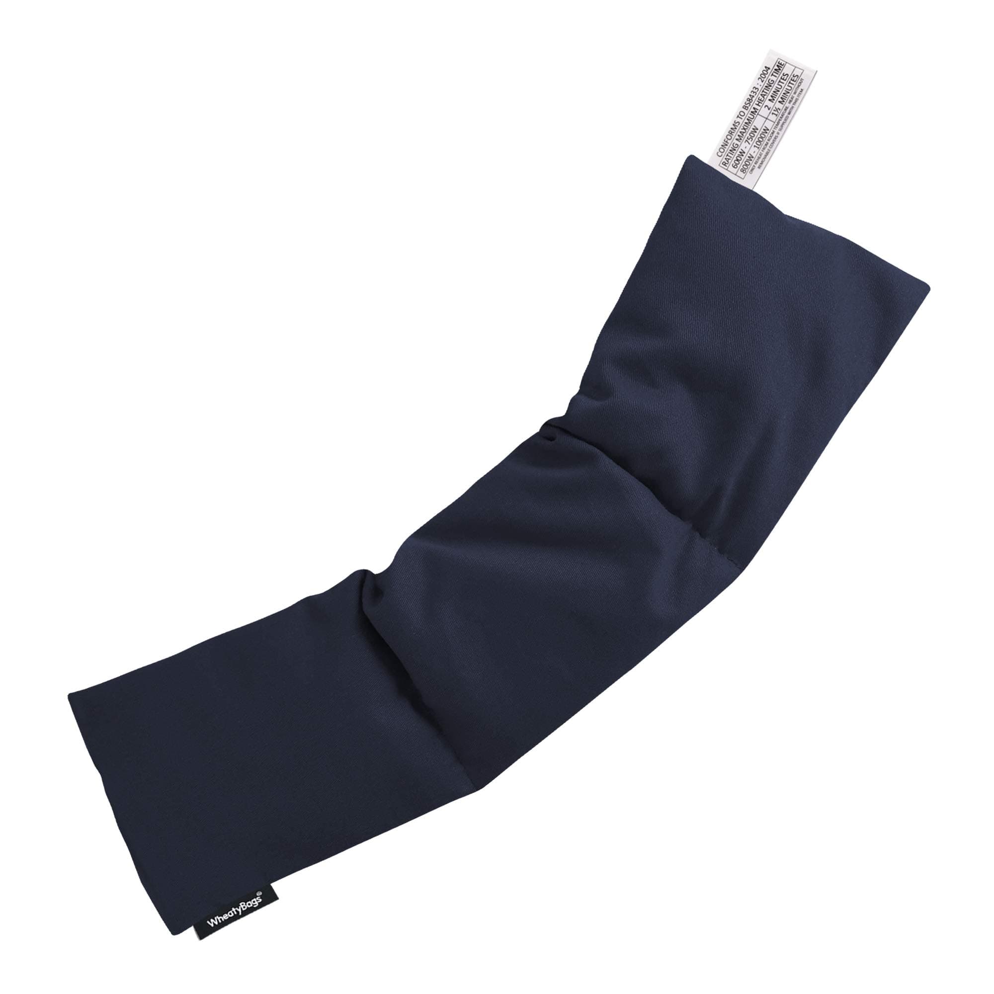 WheatyBags Wheat Bag Original Microwavable Heat Pack ® - Soft Nylon Cotton Fabric - Navy Blue - Suitable for Back, Shoulder, Neck, Knees, Arms & Legs