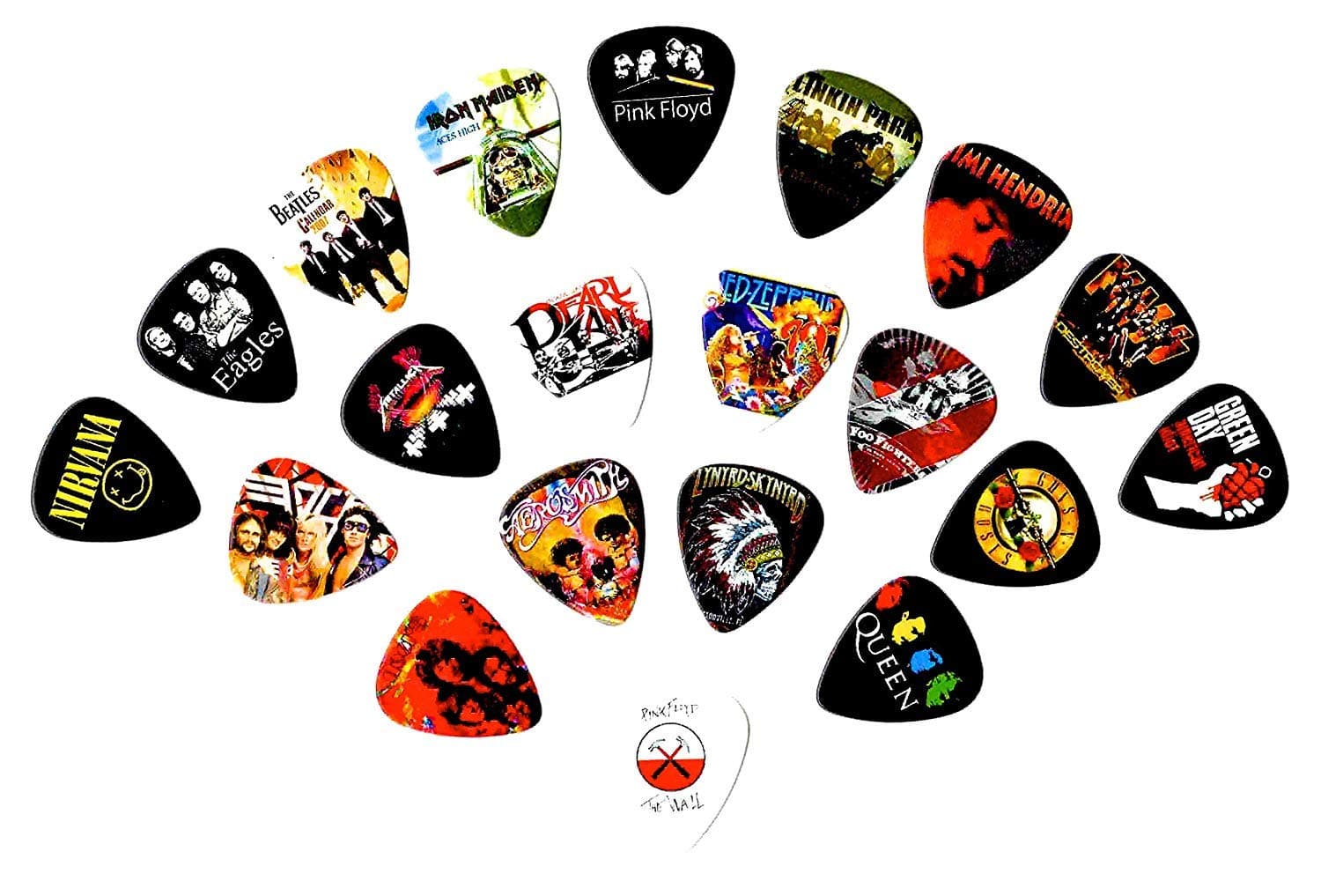 Legendary Bands Guitar Picks- [Mega-Standard] 20 picks in a packet