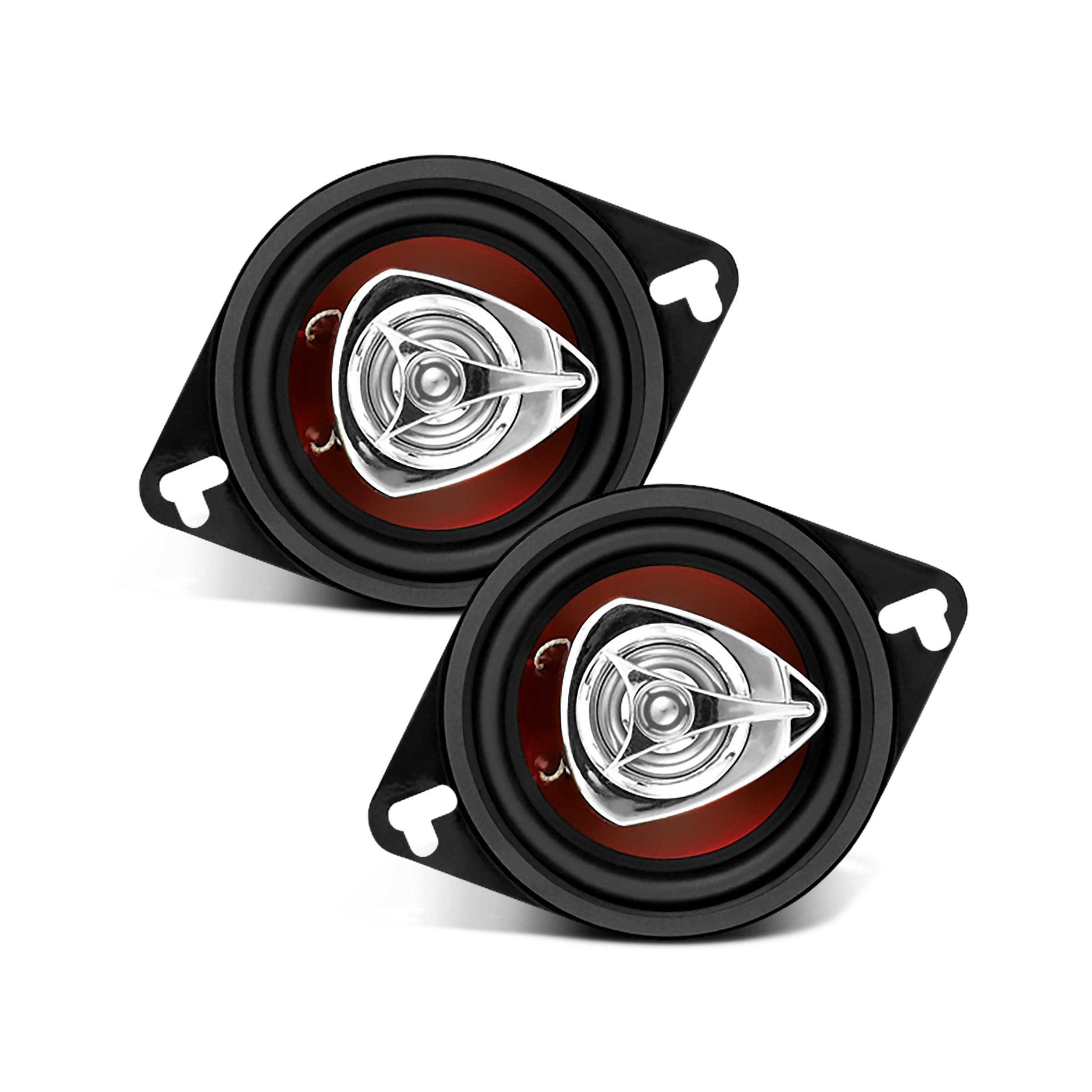 2) New BOSS CH3220 3.5 2-Way 140W Car Audio Coaxial Speakers Stereo Red PAIR