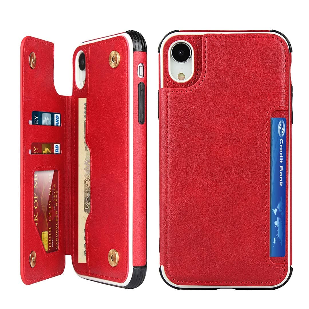 纽扣左右翻挂绳单壳 iPhone iphone XR Red iphone XR