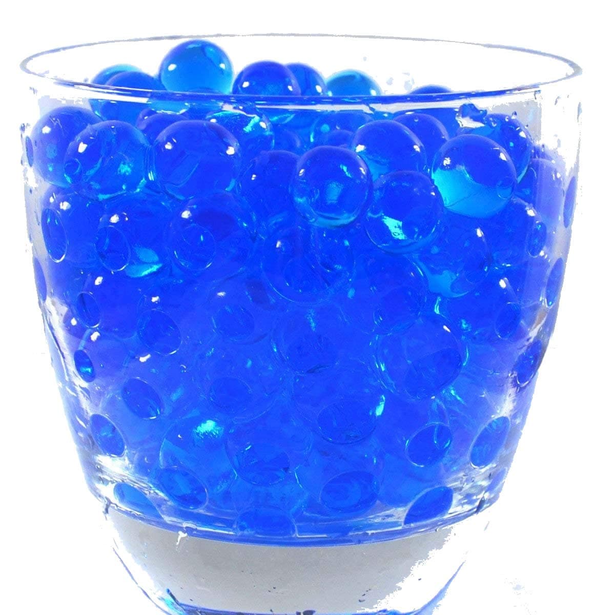 Bundle: Cosmo Beads Brand; Premium Water Pearl Gel Beads - Great for Wedding Centerpieces Makes About 12 Gallons - 1 Pound (2-8oz. Bag) (Blue)