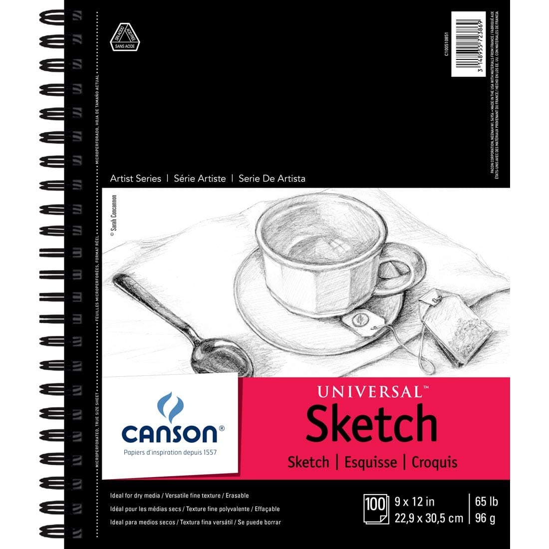 Canson SKETCH UNVSL 9X12R 100(6)