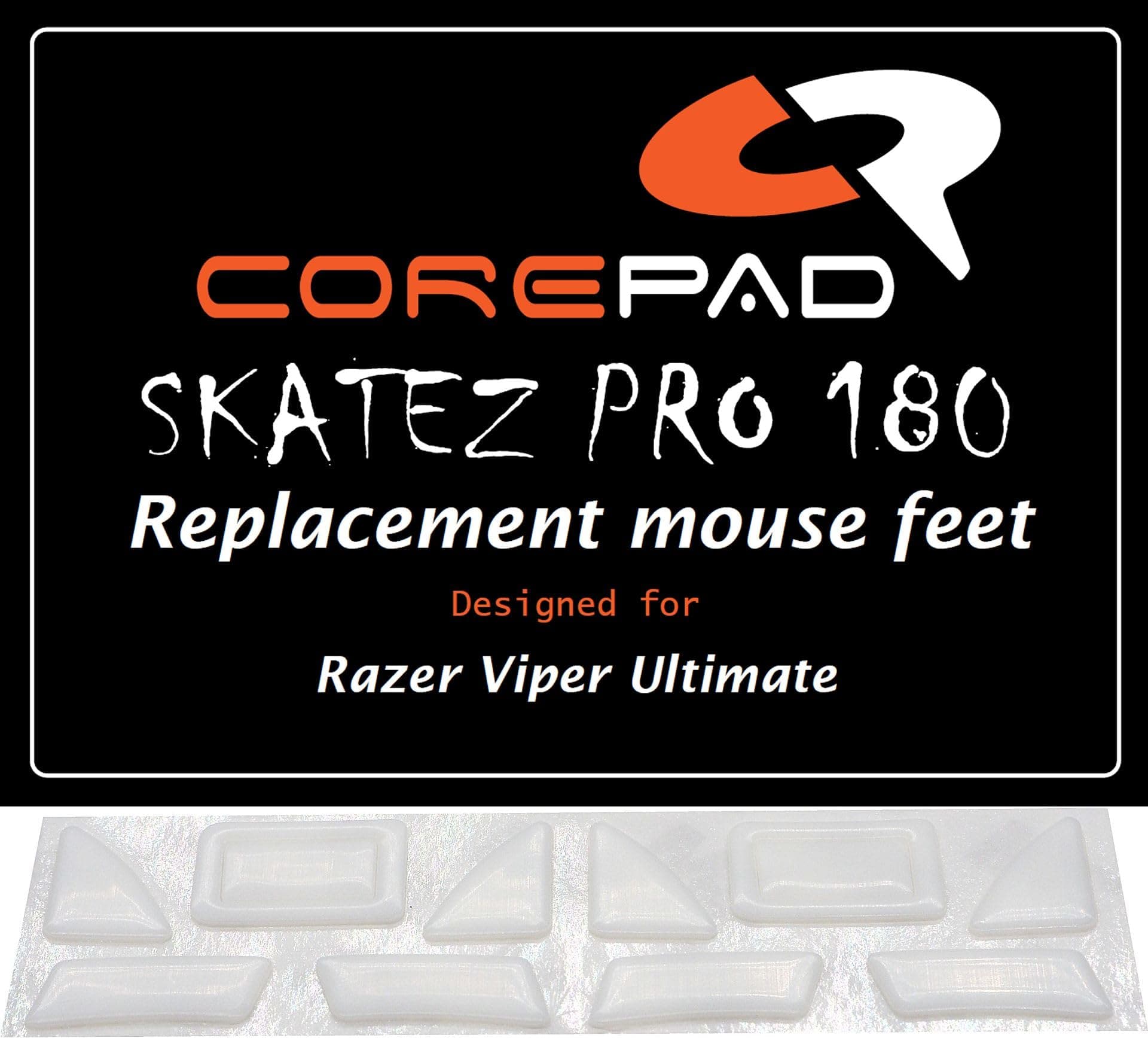 Skatez Pro 180 Replacement Mouse Feet Compatible with Razer Viper Ultimate