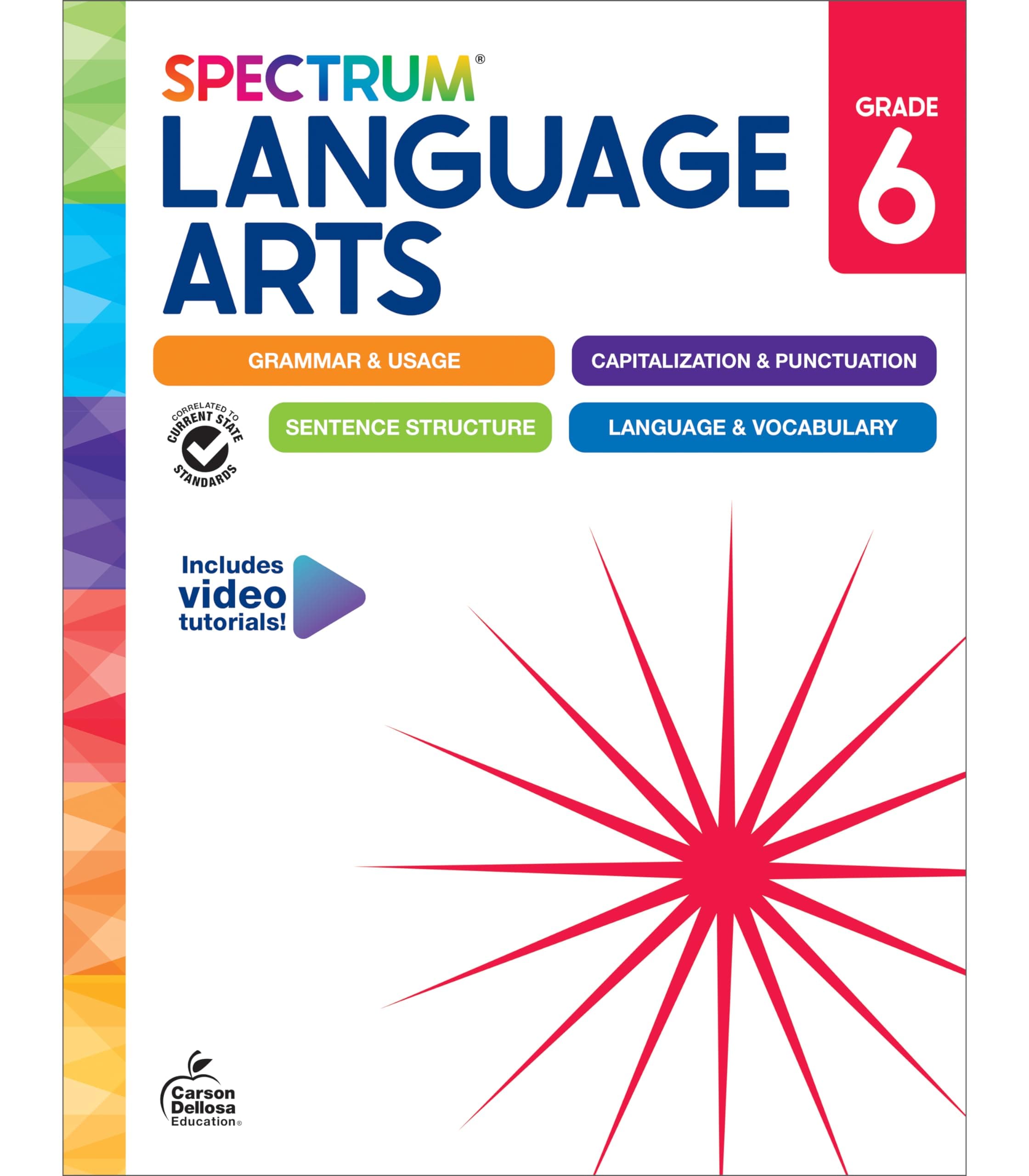 Spectrum Language Arts Workbook - Grade 6