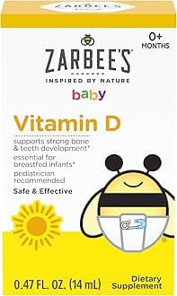 Zarbee's Naturals Baby Vitamin D Supplement, 0.47 Fl. Ounce