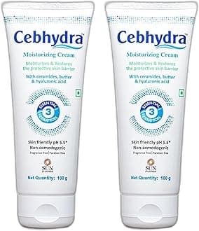 Moisturizer Cream|With Ceramides Butter & Hyaluronic Acid fragrance free|For Everyday Use for all Type of skin For Men & Women,100g x 2