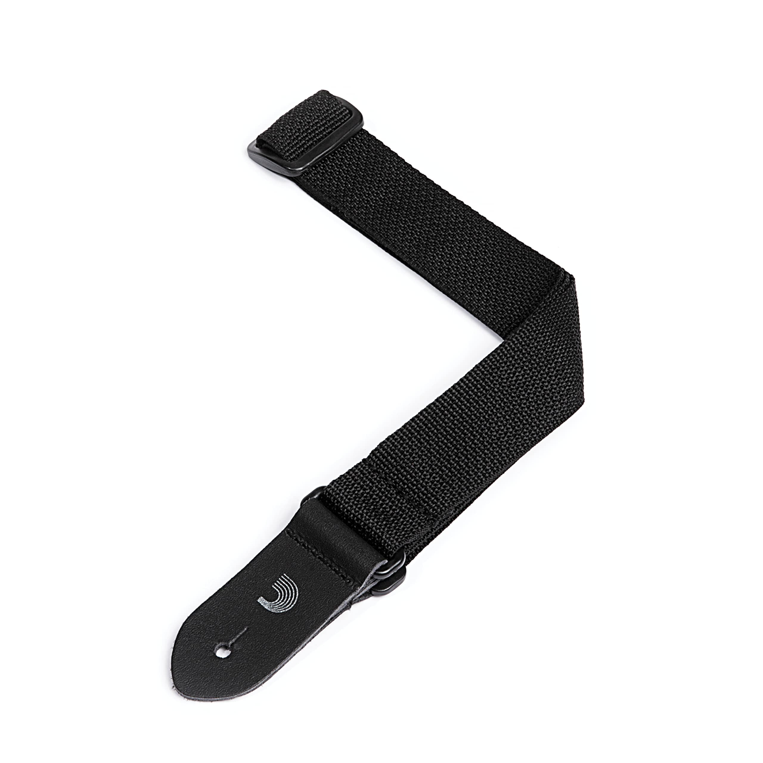 D'Addario Ukulele Strap - Polypropylene Strap for Ukuleles - Black - 1.5" Wide