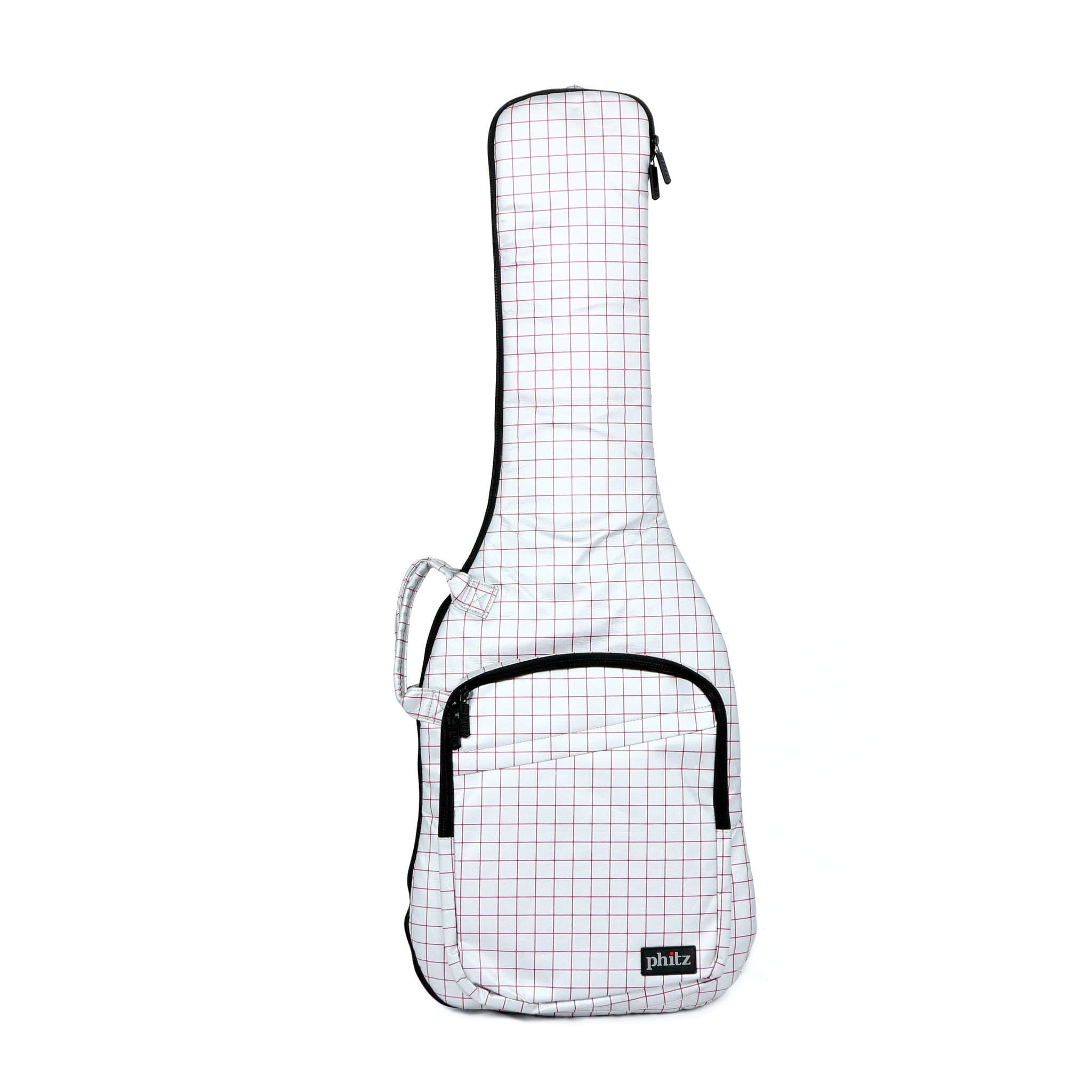 Full-Size Electric Guitar Case—Durable, Padded, Soft Carrying Gig Bag with Backpack Straps, Disco Dance Floor by Phitz