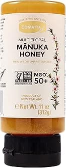 Comvita Multifloral Manuka Honey (MGO 50+) | New Zealand’s #1 Manuka Brand | Raw, Wild, Non-GMO | Delicious & Creamy Superfood for Daily Vitality | 11oz Squeeze Bottle