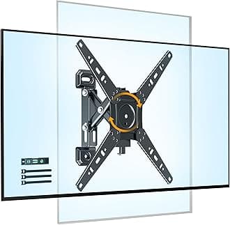 FORGING MOUNT Rotating TV Wall Mount for 13-49 Inch TVs Monitor,Vertical and Horizontal Extendable Corner Wall Mount, TV Bracket for Flat & Curved Screens, VESA 75x75mm to 300x300mm, Holds 55lbs