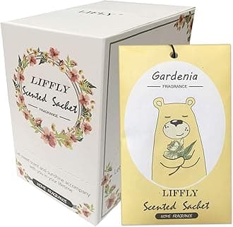 14 Packs Gardenia Scented Sachets fit Drawers and Closets Best Gift