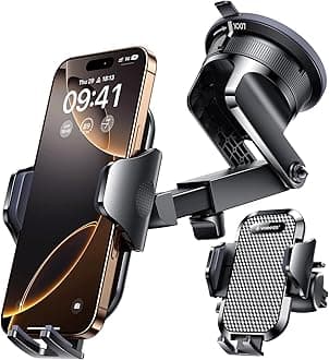 [Pro Version] Universal Car Phone Mount [2026 Super Suction Cup] Phone Holder for Car, Cell Phone Car Mount for Windshield Dash Vent Truck Stand for iPhone 17 Pro Max 16 15 14 Samsung Android