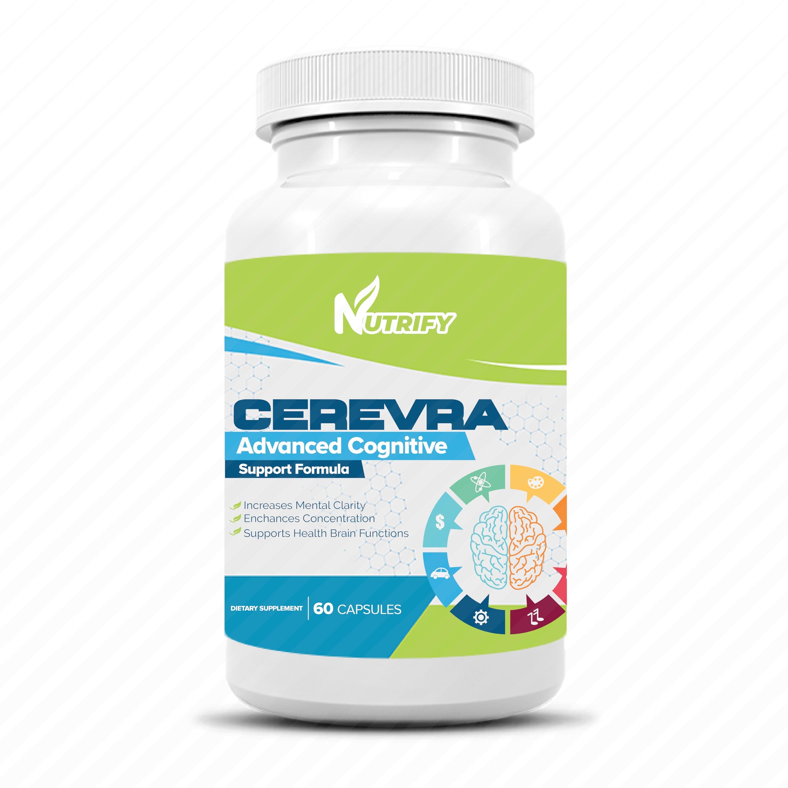 Generic Cerevra - Powerful Nootropic, Highest Absorption, GMO Free, Made in USA, 60 Count (Pack of 1)