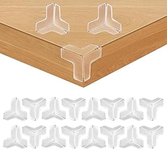 16 Corner Protector Baby, T-Shape Table Protectors for Baby Corner Protector Guards Clear Corner Protectors for Furniture Corner Protectors Corner Guards Baby Proof Corner Covers Baby Safety