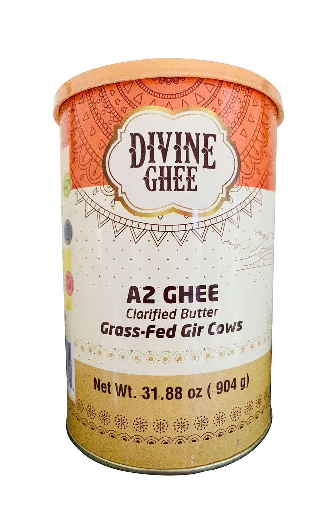 Original A2 Gir Cow ghee, Grass-fed, Pasture Raised 31.88 oz (904g) - made from A2 Milk, Lactose & Casein free, Non GMO, Keto Friendly