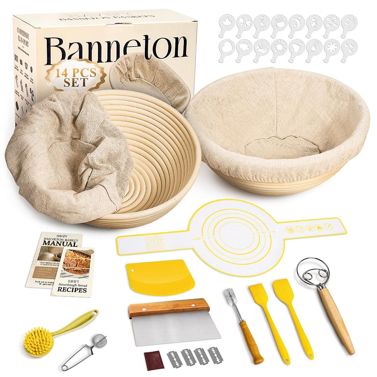 Round Banneton Basket Kit