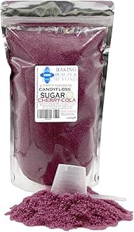 Baking Beauty and Beyond Premium Candy Floss Sugar 400g - Cherry-Cola Flavour