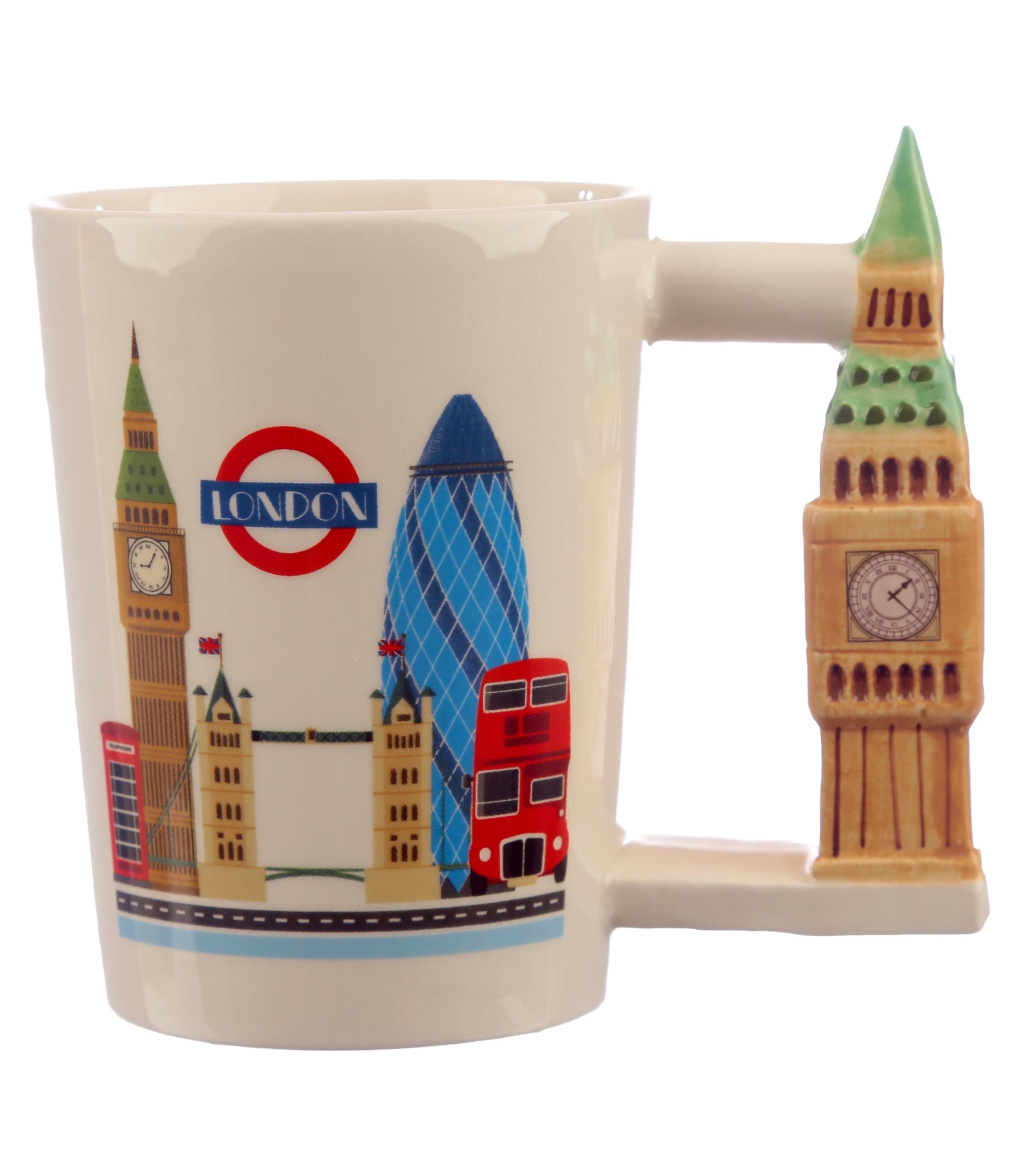 Puckator London Souvenir Big Ben Ceramic Shaped Handle Tea Coffee Mug