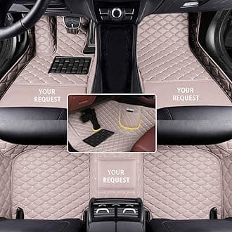 car Floor Mats fit for Toyota Hilux 1999-2025 Custom Style Luxury Leather All Weather Protection Floor Liners Gray-Color