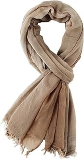 GERINLY Color Block Spring Scarf for Men Long Neck Wraps Shawl Urbanstyle Scarf Gift for Men