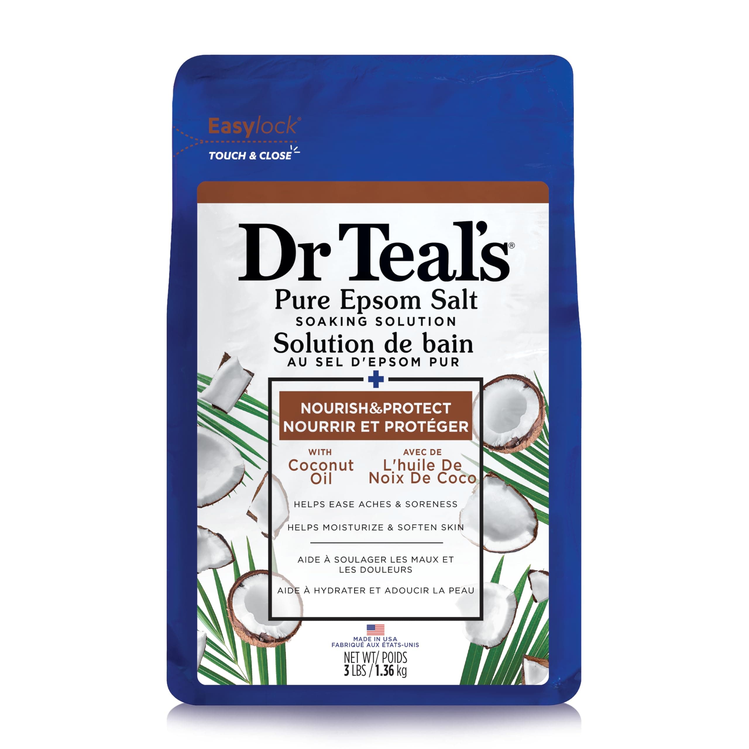 Dr Teals Mineral Soak Bath Salts Gift Set Featuring, 3 Lb.