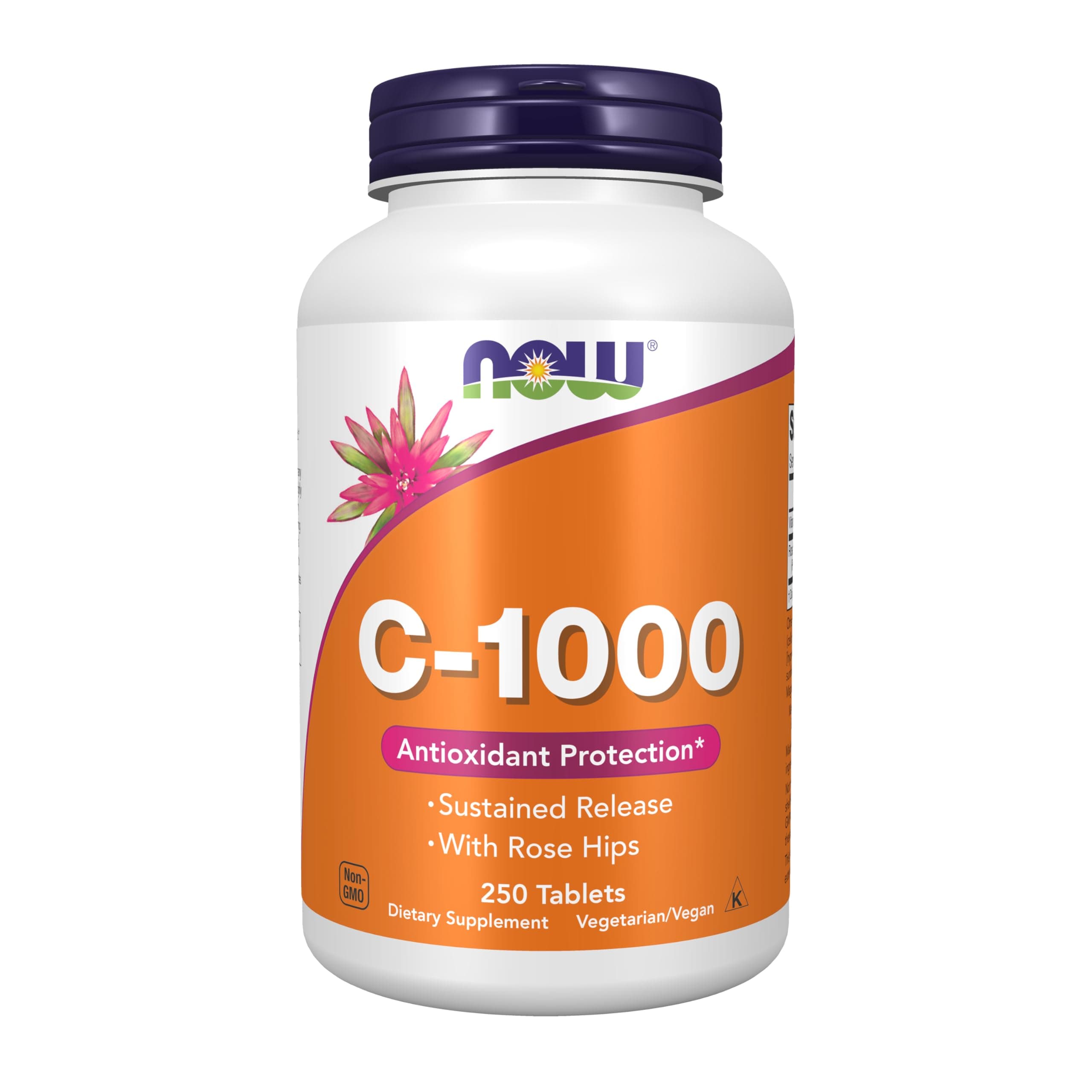 Supplements, Vitamin C-1,000 With Rose Hips, Sustained Release, Antioxidant Protection*, 250 Tablets