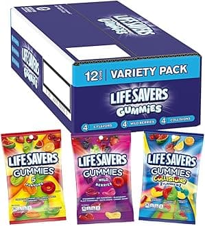 Wild Berry, Collisions, and 5 Flavors Assorted Candies, Gummy Candy Variety Pack, 12 Count Bags