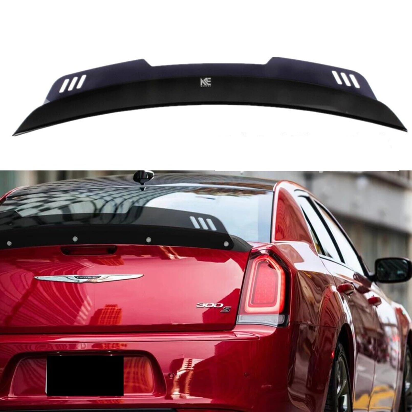 Rear Trunk Lip Spoiler Wing Wickerbill Compatible with Chrysler 300 300c 300s 2011-2023 Duckbill Accessories Exterior