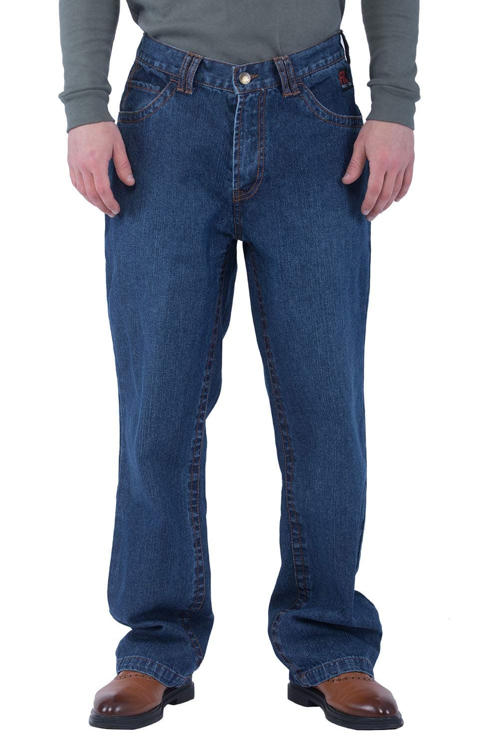 Titicaca Men's FR Cargo Pants Flame Resistant Pants Lightweight 7.5oz 100% Cotton Fire Retardant Elastic Waist Pants