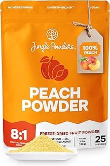 Freeze Dried Peach Powder 3.5 Ounce Bag Powdered Freeze Dried Peaches Peach Powder for Baking Peach Flavoring Freeze Dried Fruit Powder No Sugar Added Filler Free Dehydrated Peaches
