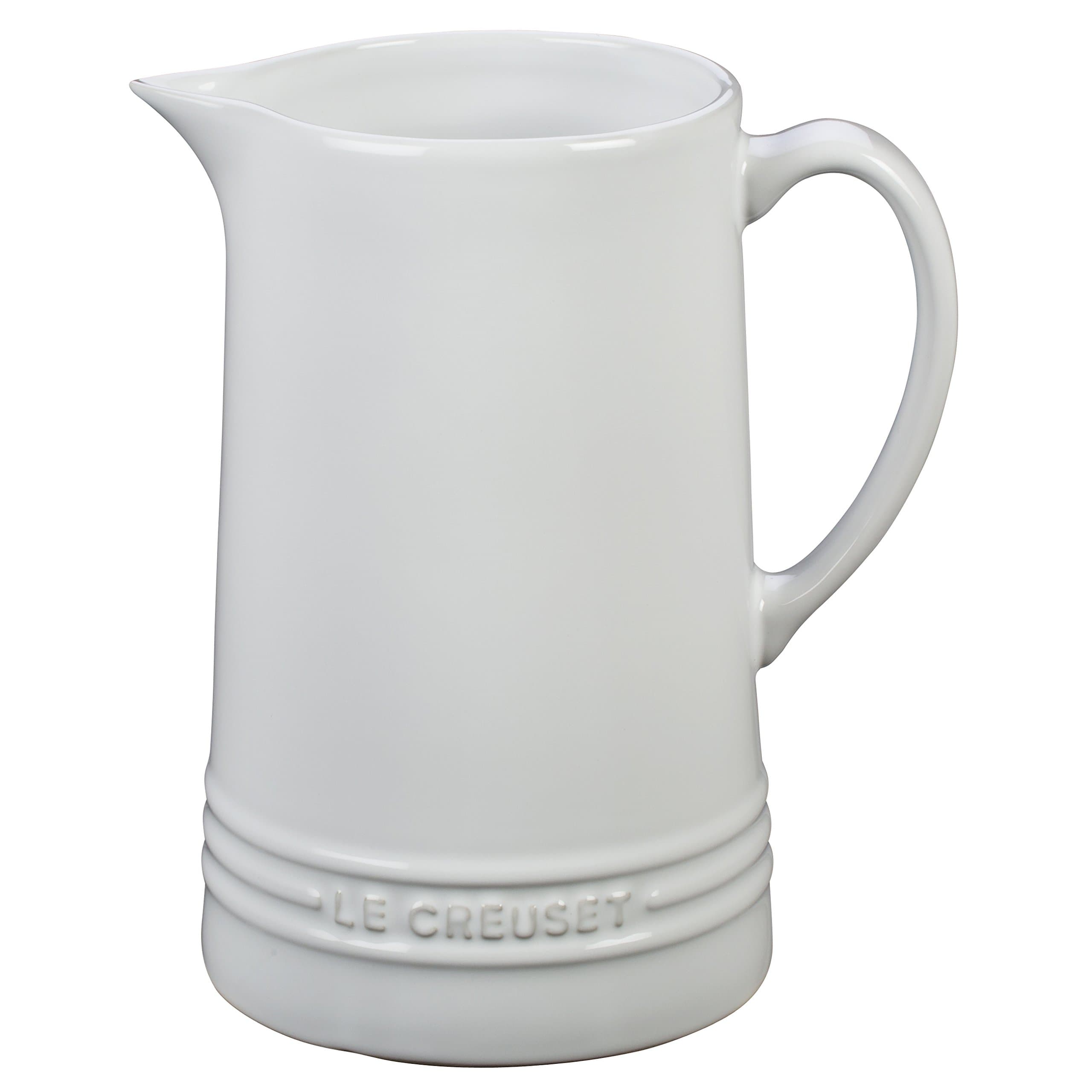 Le Creuset Stoneware Pitcher, 1.6 qt., White