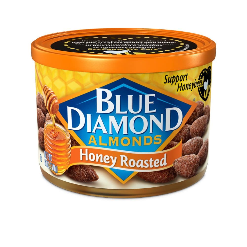 Honey Roasted Almonds - case of twelve 6oz cans