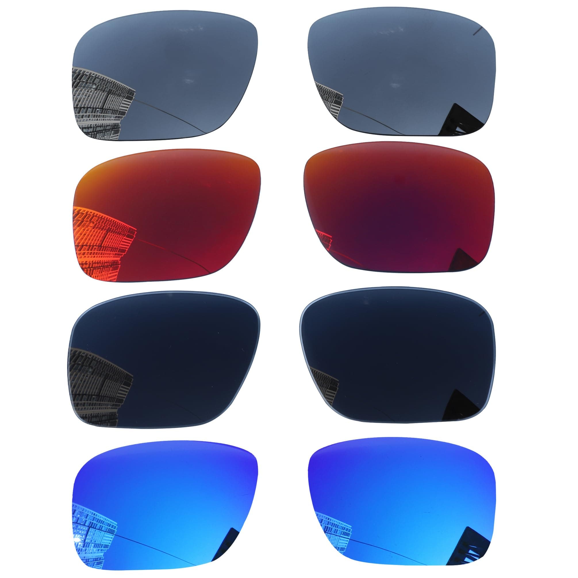 4 Pairs Polarized Replacement Lenses for Oakley Fuel Cell OO9096 Sunglasses, Perfectly Fit, Shatterproof, Anti-scratch, Value Pack