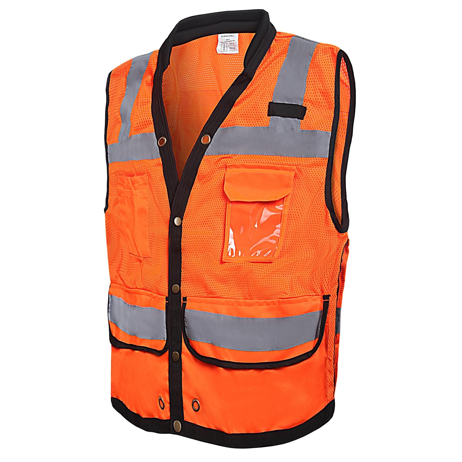 LOHASPRO Safety Vest High Visibility - Mesh Reflective Vest with Pockets for Men & Women - ANSI/ISEA Standards