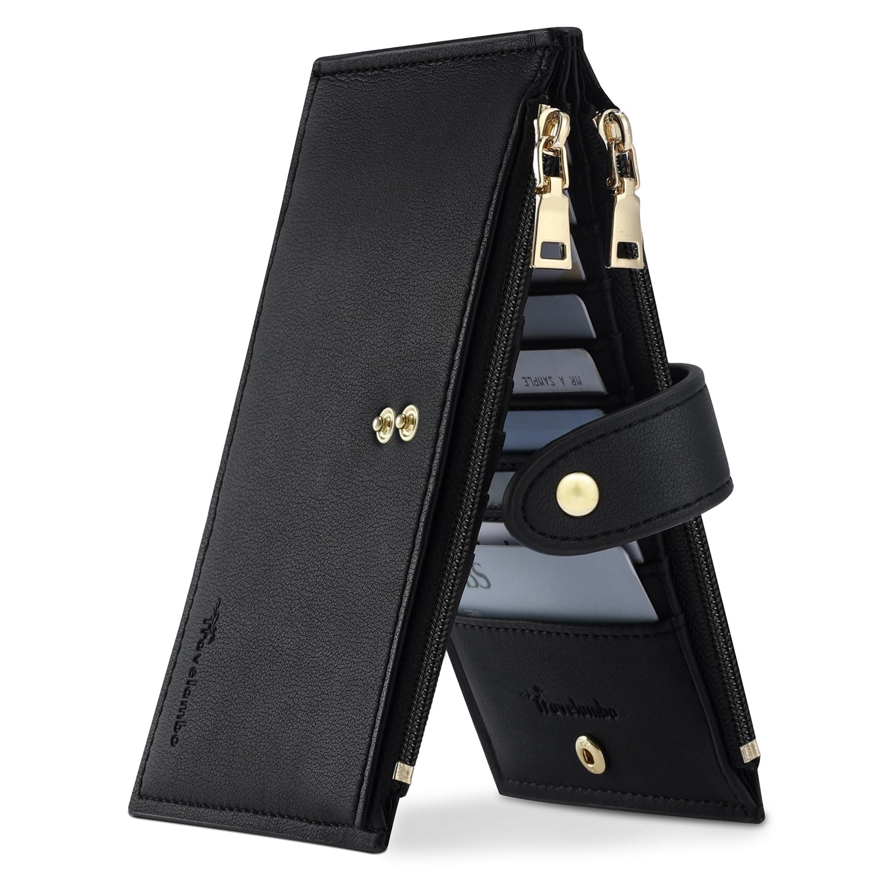 Leather Wallets for Women Slim RFID Blocking Bifold Credit Card Holder Wallet