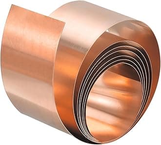 Copper Sheet Roll, Metal Foil Plate 1000mm x 30mm x 0.5mm