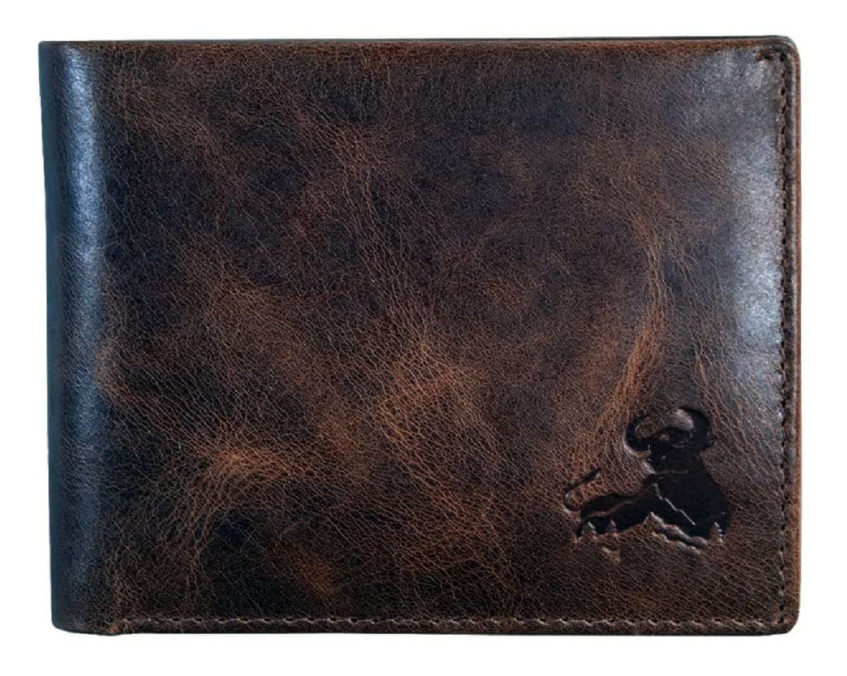 Men's Genuine Leather Wallet | RFID Blocking Wallet for Men | Bifold Wallet | 11 Card Slots, 1 ID Window (Brown)