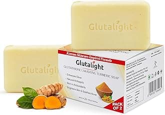 - Glutalight Glutathione Rice Water Soap | Korean Skincare Hydrating Bathing Soap with Niacinamide & Rice Water | Fades Dark Spots & Hyperpigmentation | Glass Skin Glow | For Women & Men |Pack of 2