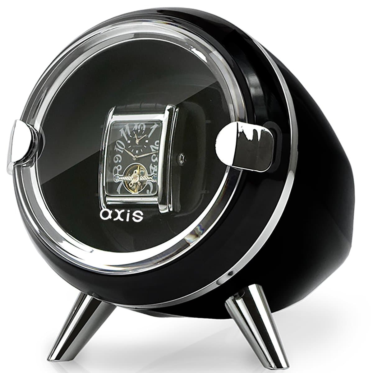 AXIS® Single Watch Winder for Automatic Watches in Black AXW090BA