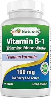 Vitamin B1 as Thiamine Mononitrate 100 mg 120 Tablets