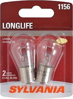 SYLVANIA - 1156 Long Life Miniature - Bulb, Ideal Option for Stop and Tail Lights (Contains 2 Bulbs)