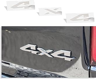 Reflective Concepts 4x4 Emblem Overlay Decal Sticker -Fits: 2019-2026 Ram, NOT for Classic - (Color: Reflective Light Silver)