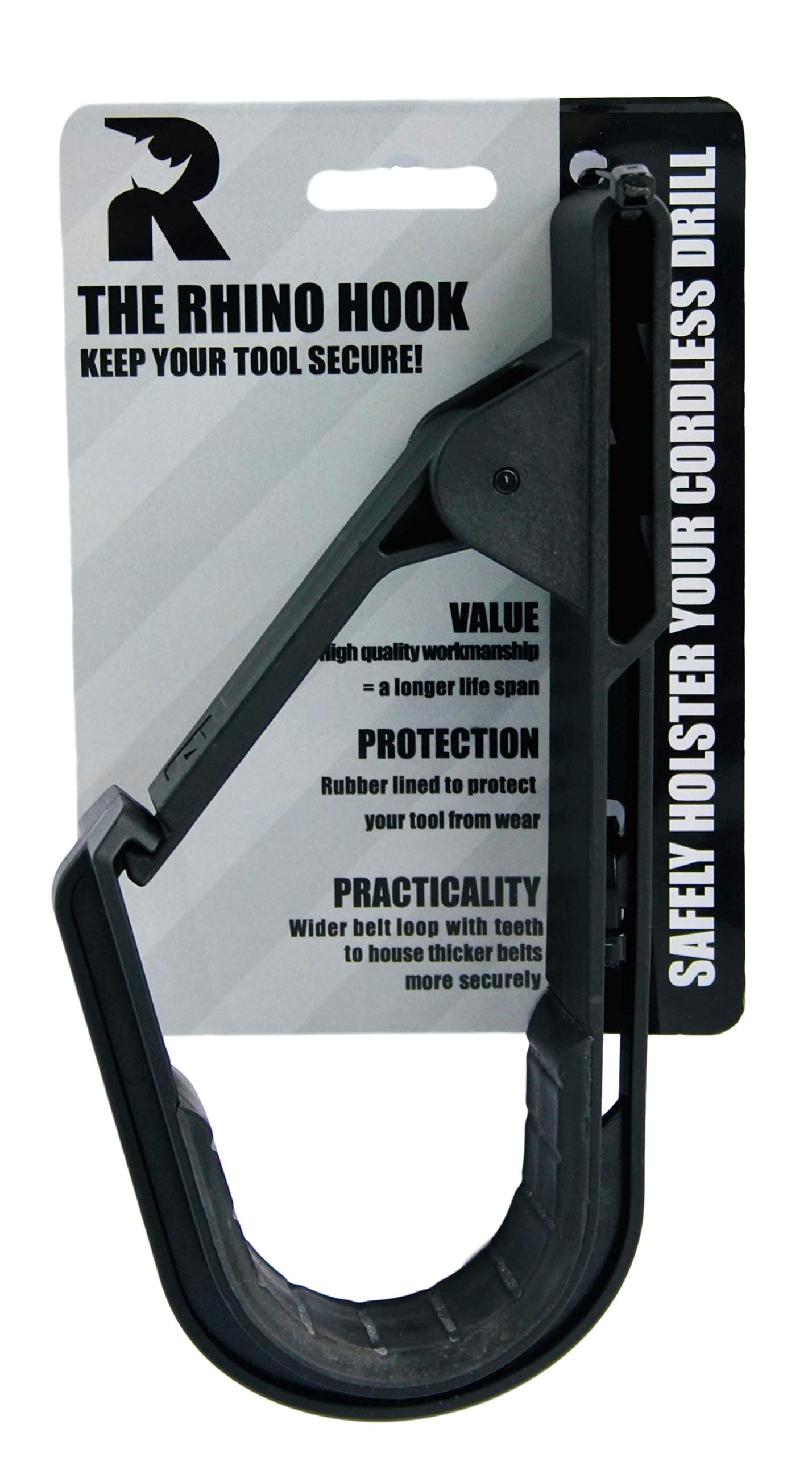 Universal Tool Belt and Cordless Drill/Impact Wrench Holder Tool Holster Alternative to Pouch (With Clip)