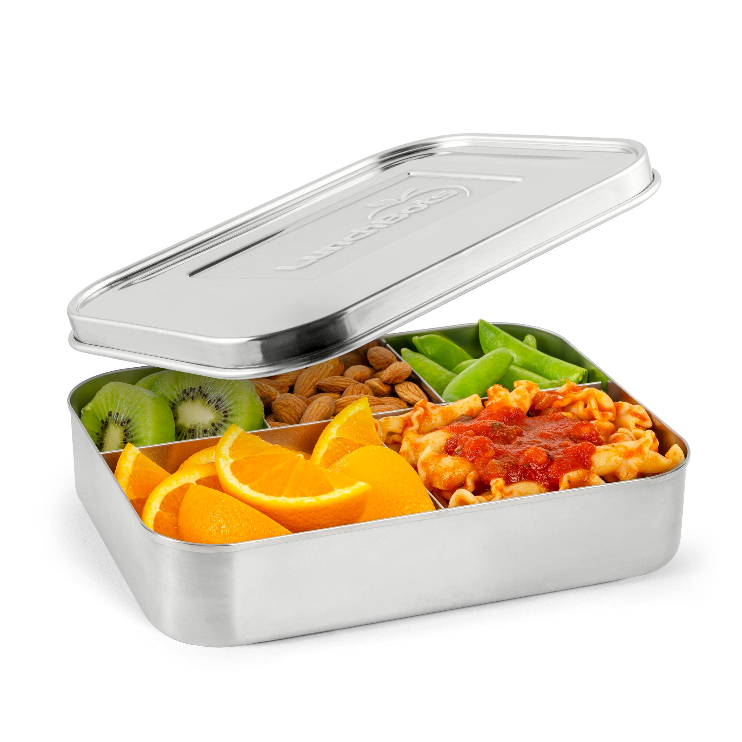 Bento Cinco Large Stainless Steel Food Container - Five Section Design Holds a Well-Balanced Variety of Foods - Eco-Friendly Bento Lunch Box - Dishwasher Safe and BPA-Free - All Stainless