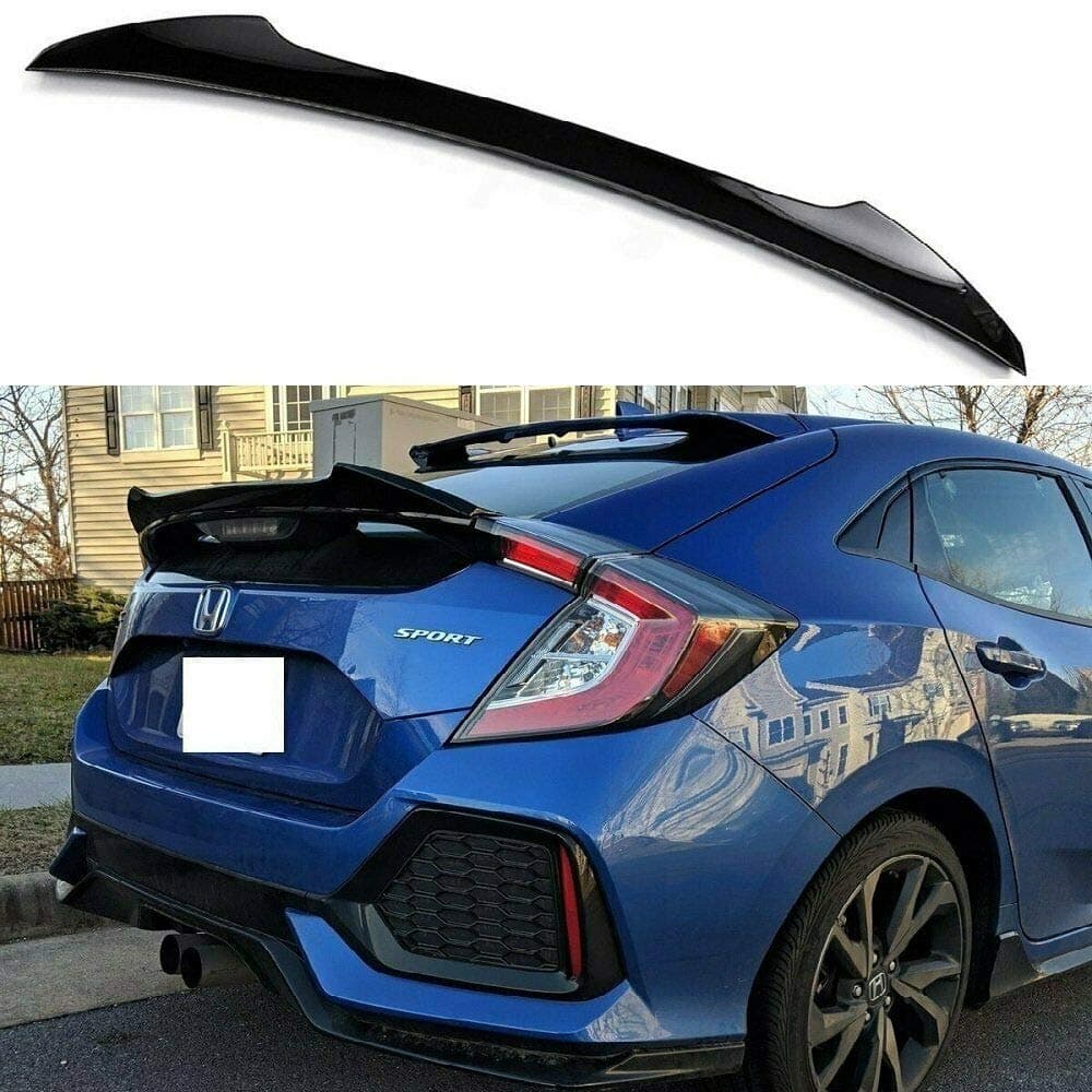 Optimal Co Glossy Black Trunk Duckbill Spoiler Wing Compatible with Honda Civic 2016-2021 Hatchback 10 X Generation 5Dr Type-R EX EX-L LX Sport Touring