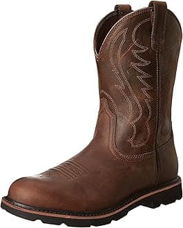 Cowboy Boots for Men Western Boot Durable Classic Embroidered Square Toe Traditional Boots