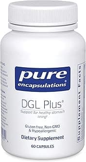 DGL Plus - Gut Health Supplements for Men & Women - with Marshmallow Root, Aloe Vera Extract & Slippery Elm Bark - Non-GMO & Vegan - 60 Capsules